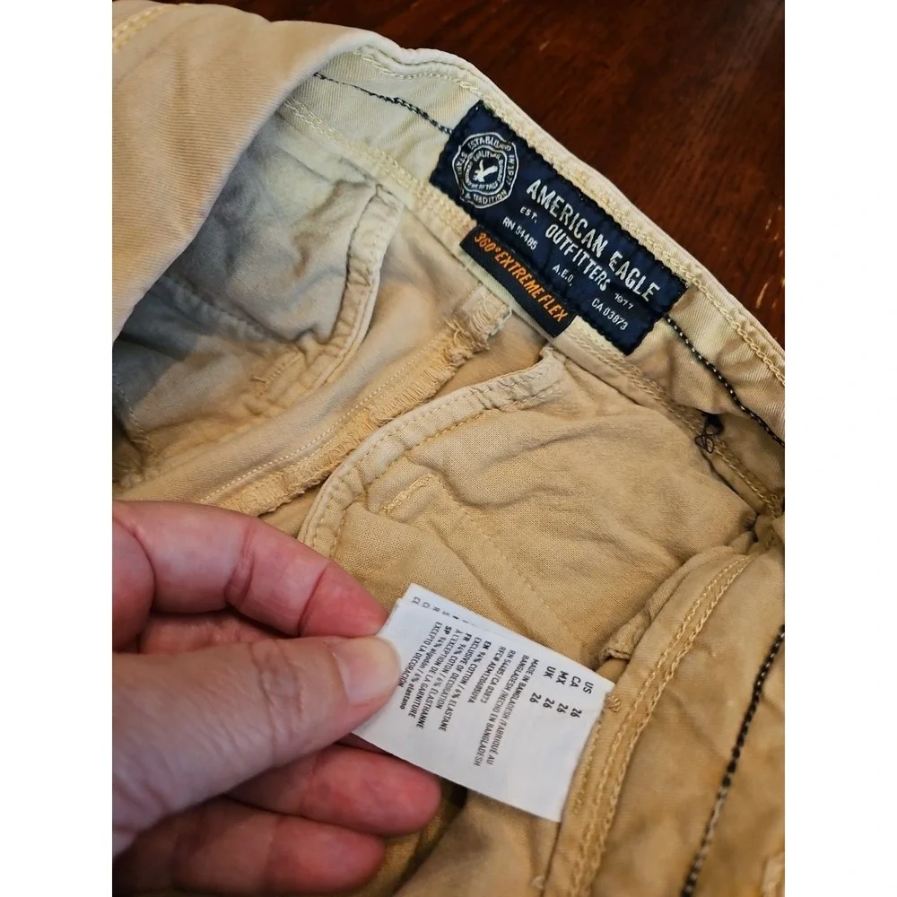 American Eagle Kaiki Slim 360 Extreme Flex Chino Shorts Size 26‎ (A327)